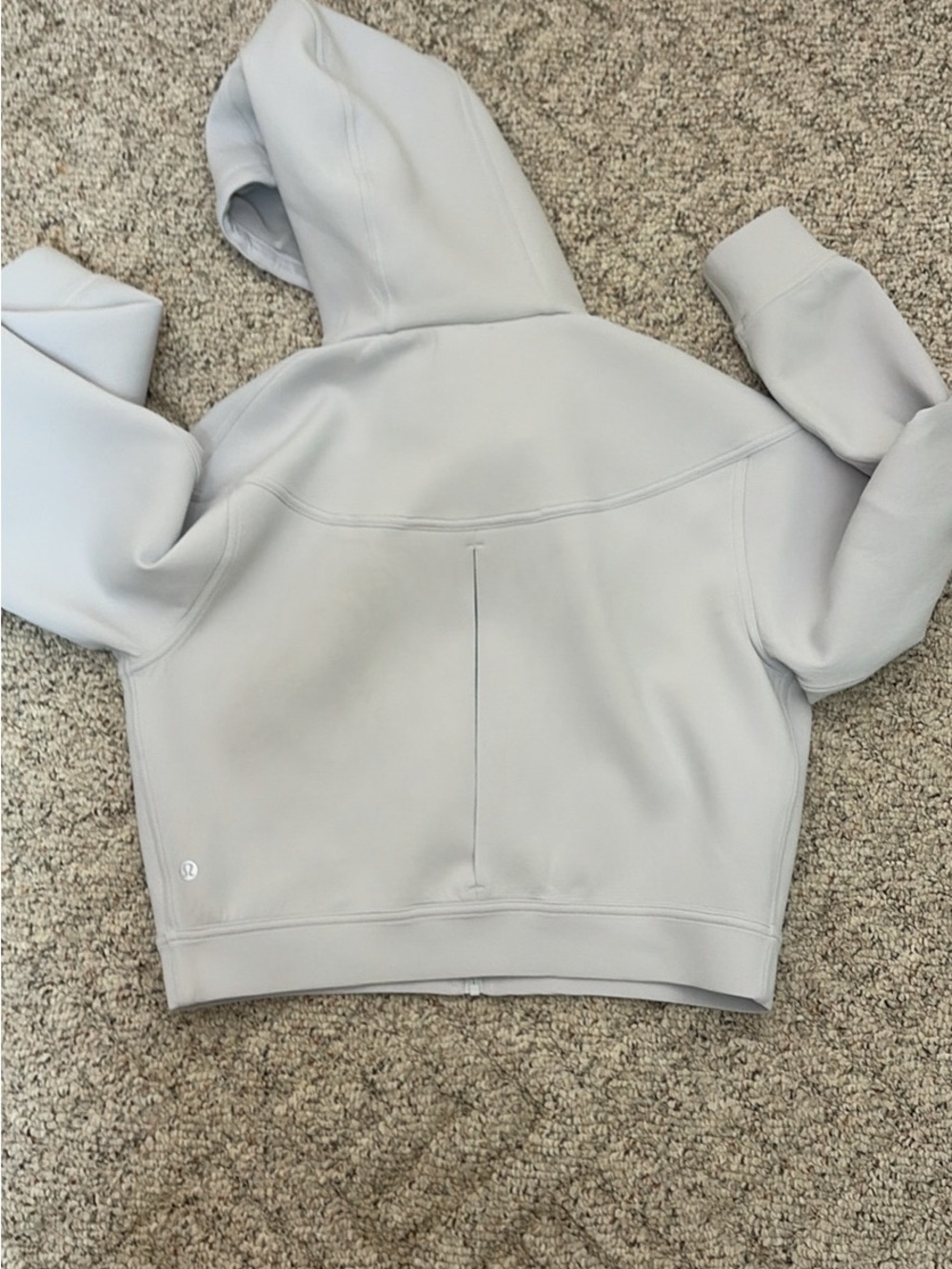 lululemon athletica Light Blue/Green Cropped scuba Hoodie Jacket - Picture 5 of 8